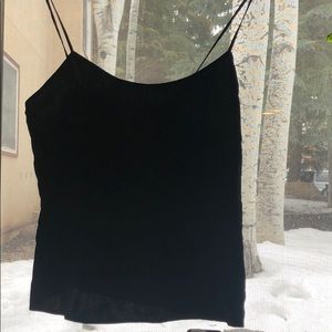 Diane Von Furstenberg black silk cami